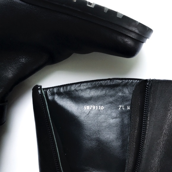 Stuart Weitzman NAPPA Leather SKIPAROUND Mid-Calf Moto Boots RARE - Picture 8 of 11